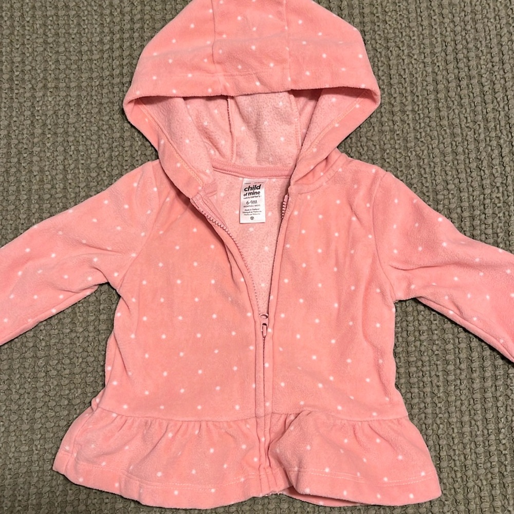Like new - pink polka dot jacket